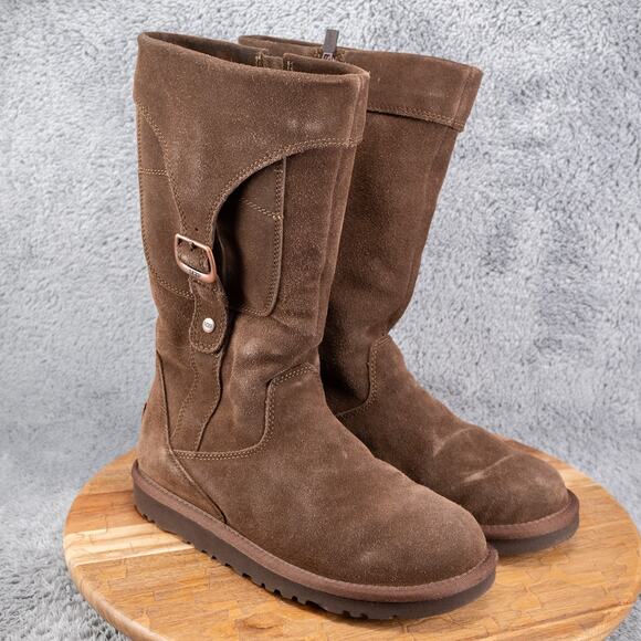 UGG K’s Cargo Espresso/Brown Suede/Leather Boot, Women US Size 6 (5918-K) - Picture 1 of 11